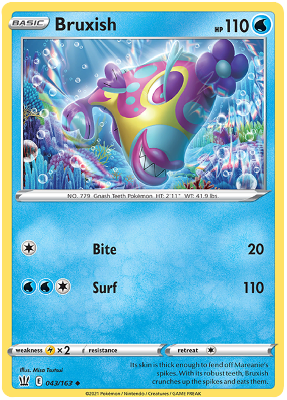 Bruxish (043/163) [Sword & Shield: Battle Styles] Pokémon