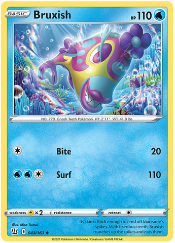 Bruxish (043/163) [Sword & Shield: Battle Styles] Pokémon