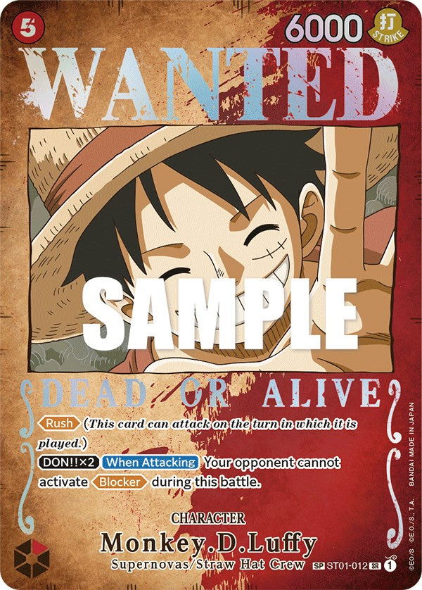 Monkey.D.Luffy (Wanted Poster) [Pillars of Strength] Bandai
