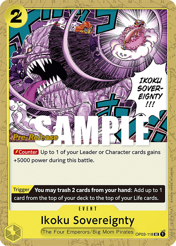 Ikoku Sovereignty [Pillars of Strength Pre-Release Cards] Bandai
