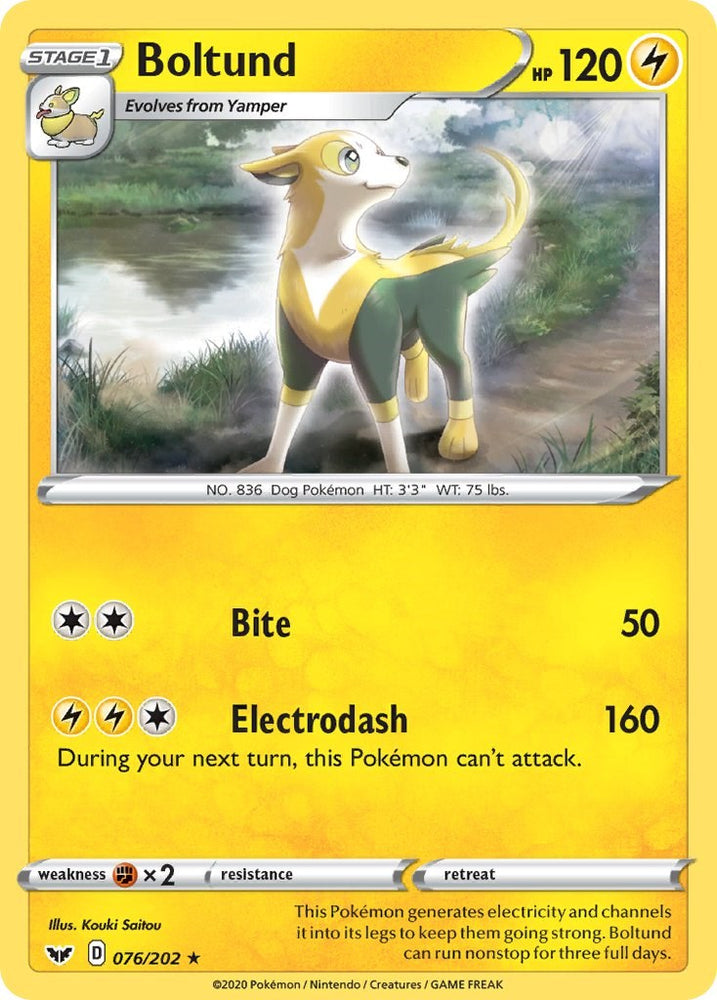 Boltund (076/202) (Theme Deck Exclusive) [Sword & Shield: Base Set] Pokémon
