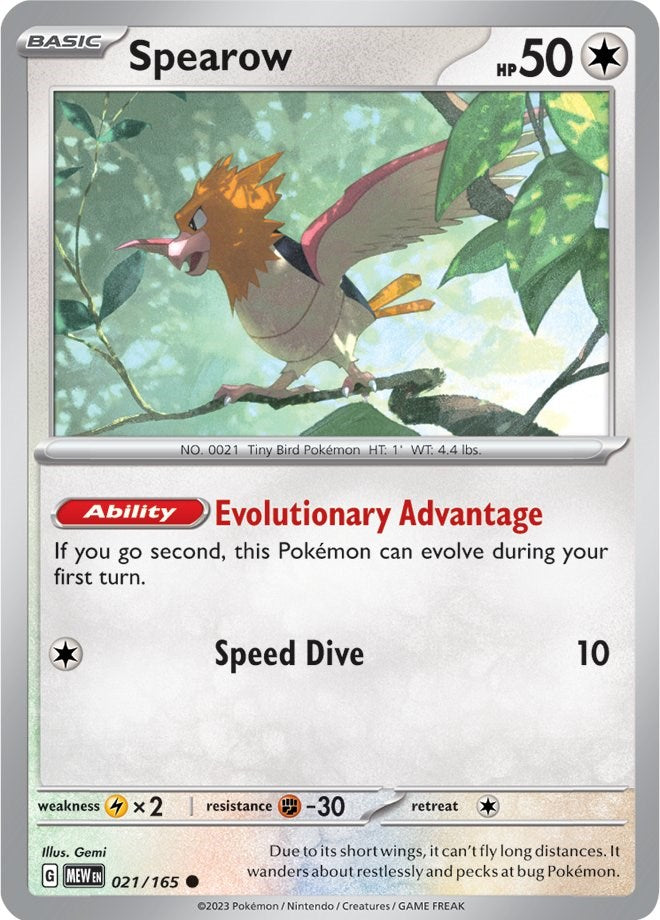 Spearow (021/165) [Scarlet & Violet 151] Pokémon