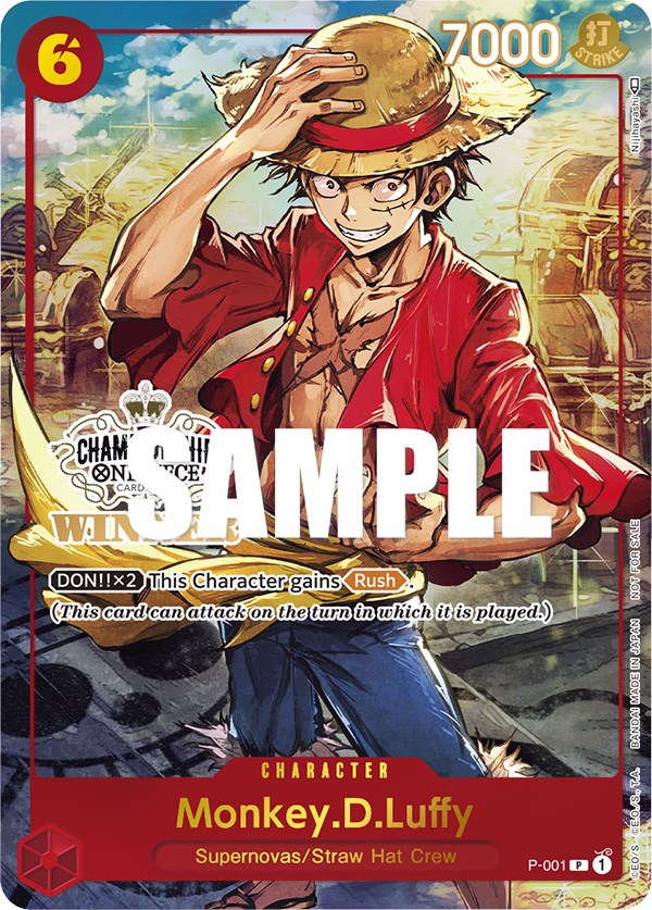 Monkey.D.Luffy (Store Championship Trophy Card) [One Piece Promotion Cards] Bandai