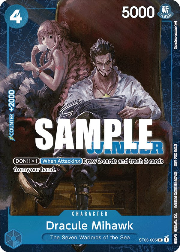 Dracule Mihawk (Tournament Pack Vol. 4) [Winner] [One Piece Promotion Cards] Bandai