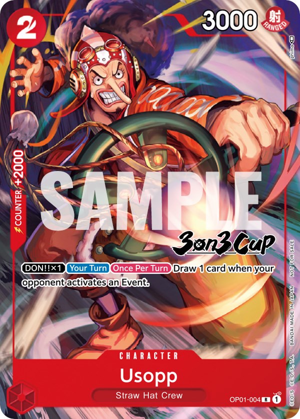 Usopp (3-on-3 Cup) [Participant] [One Piece Promotion Cards] Bandai