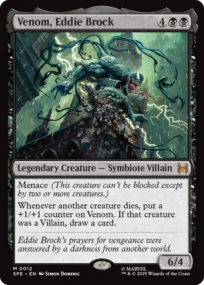 Venom, Eddie Brock [Marvel's Spider-Man: Eternal-Legal] Magic: The Gathering