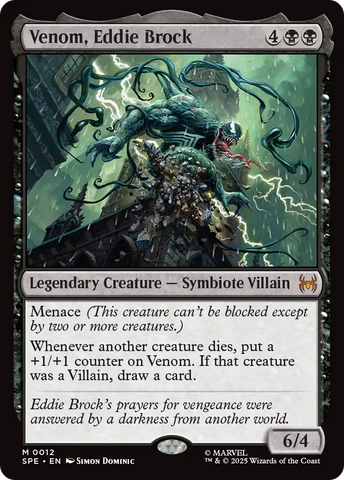 Venom, Eddie Brock [Marvel's Spider-Man: Eternal-Legal] Magic: The Gathering