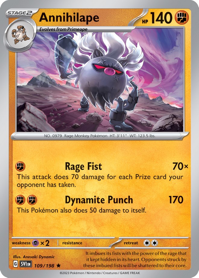 Annihilape (109/198) (Theme Deck Exclusive) [Scarlet & Violet: Base Set] Pokémon