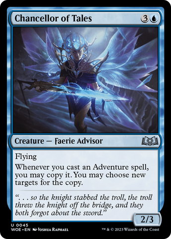 Chancellor of Tales [Wilds of Eldraine] Magic: The Gathering