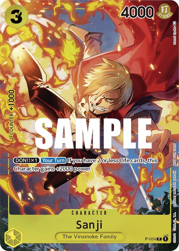 Sanji (Event Pack Vol. 2) [One Piece Promotion Cards] Bandai