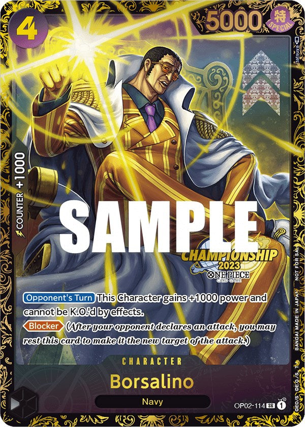 Borsalino (Championship 2023) [One Piece Promotion Cards] Bandai