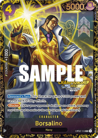 Borsalino (Championship 2023) [One Piece Promotion Cards] Bandai