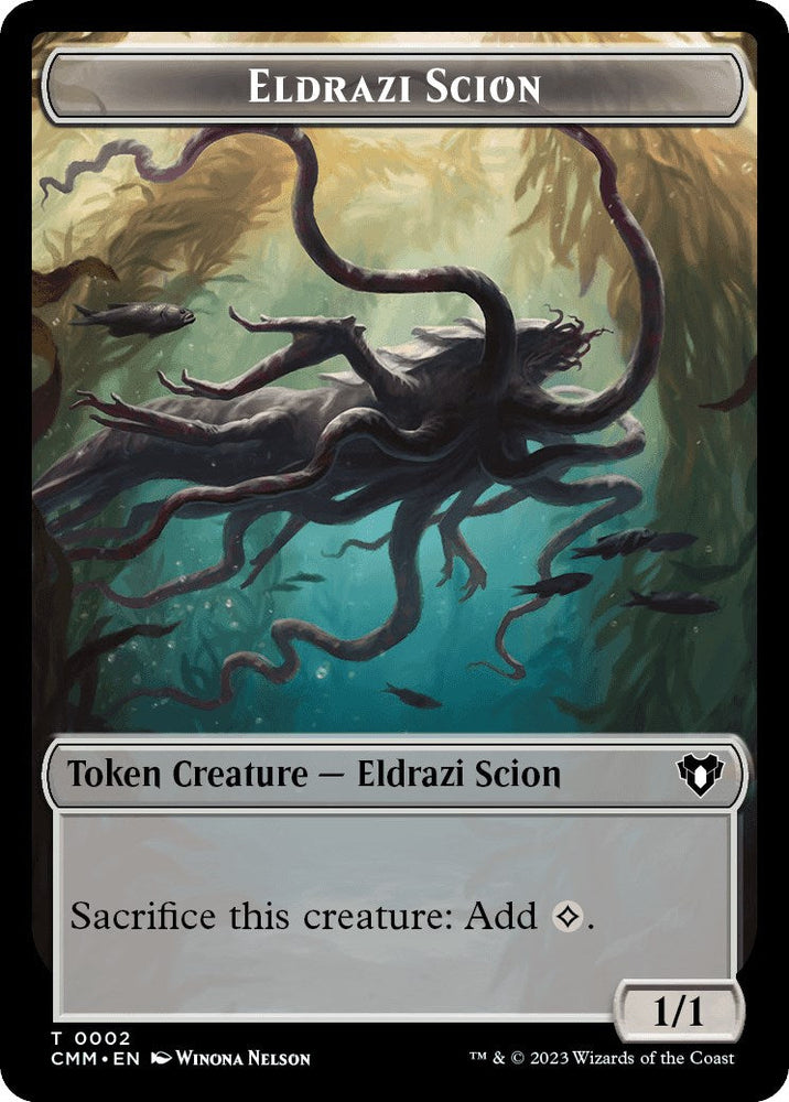 Eldrazi Scion // Satyr Double-Sided Token [Commander Masters Tokens] Magic: The Gathering
