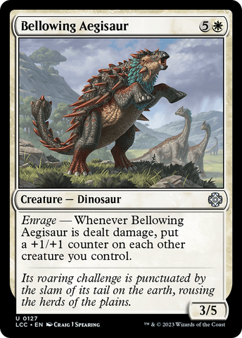 Bellowing Aegisaur [The Lost Caverns of Ixalan Commander] Magic: The Gathering