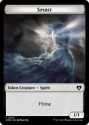 Spirit (0010) // Cat (0005) Double-Sided Token [Commander Masters Tokens] Magic: The Gathering