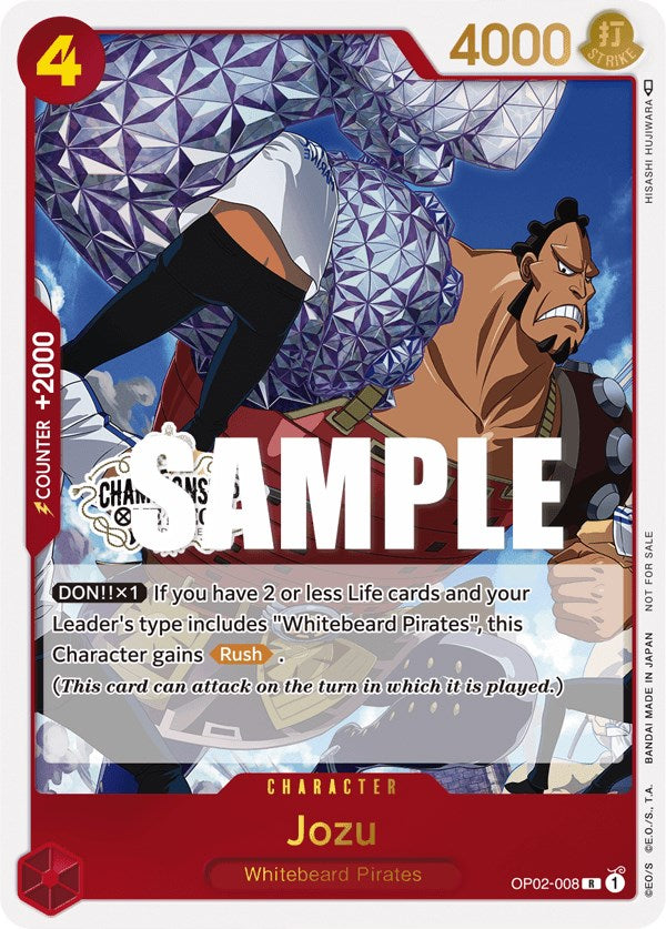 Jozu (Store Championship Participation Pack Vol. 2) [One Piece Promotion Cards] Bandai