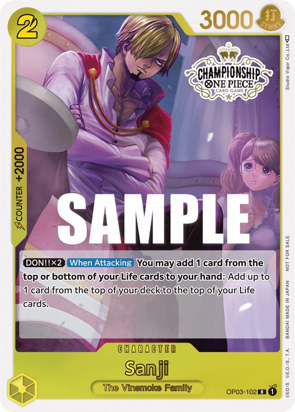 Sanji (Store Championship Participation Pack Vol. 2) [One Piece Promotion Cards] Bandai