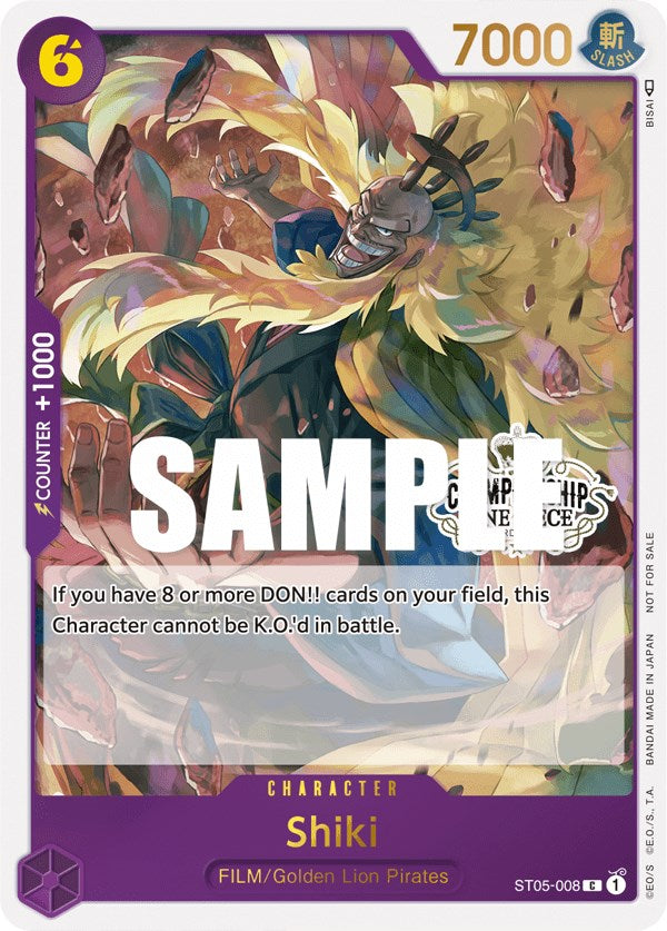Shiki (Store Championship Participation Pack Vol. 2) [One Piece Promotion Cards] Bandai