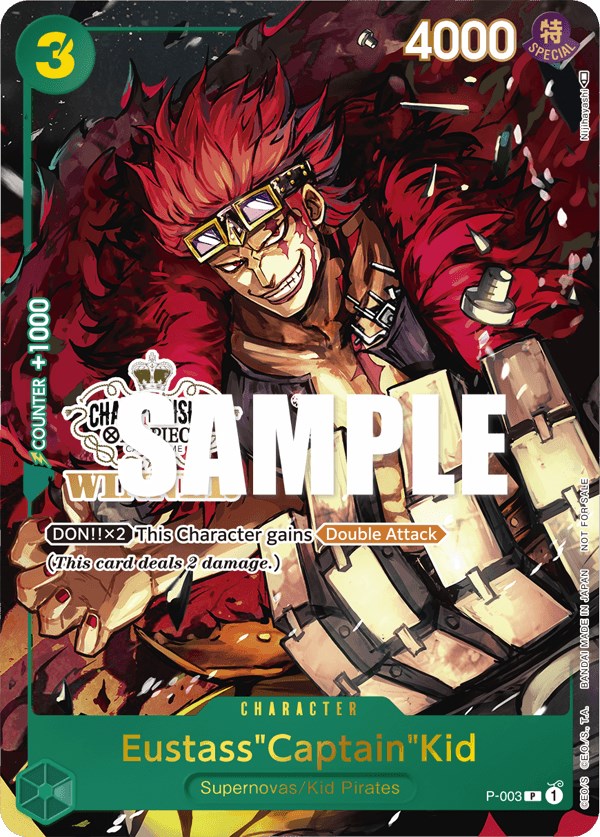 Eustass"Captain"Kid (Store Championship Vol. 2) [Winner] [One Piece Promotion Cards] Bandai
