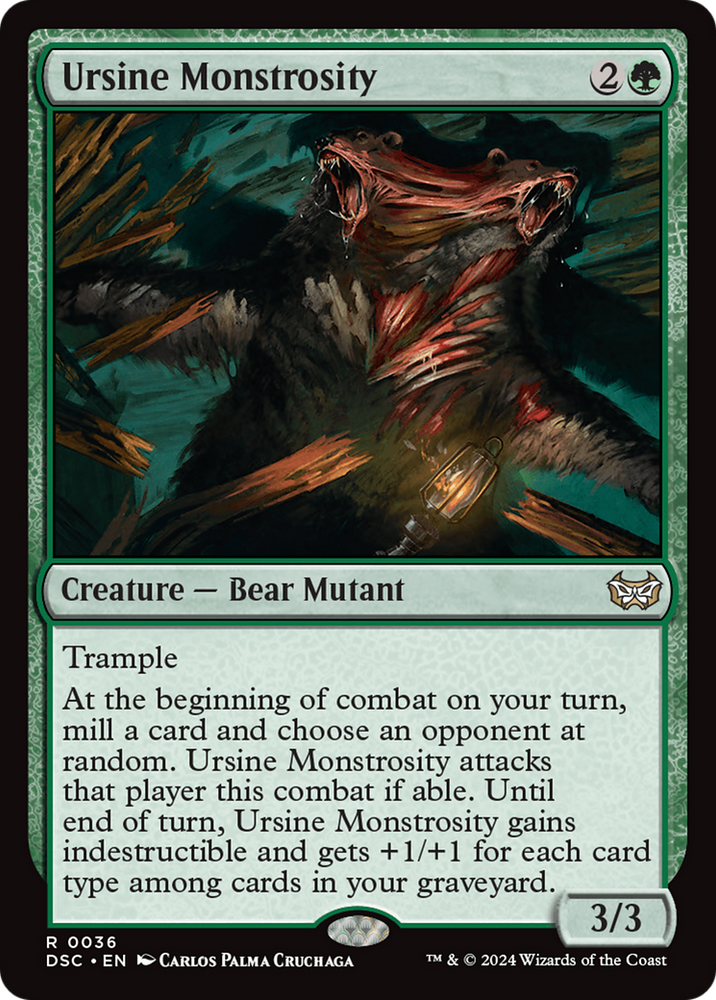 Ursine Monstrosity [Duskmourn: House of Horror Commander] Magic: The Gathering