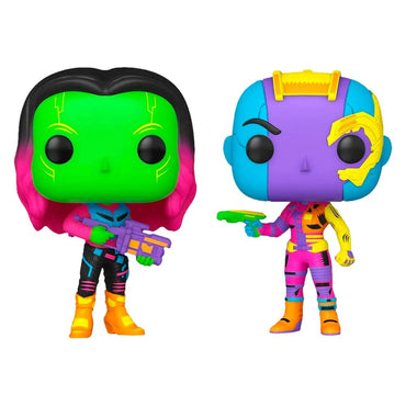 Pop! Exclusive Black Light Two Pack Marvel Guardians of The Galaxy Vol. 2 Gamora & Nebula #2
