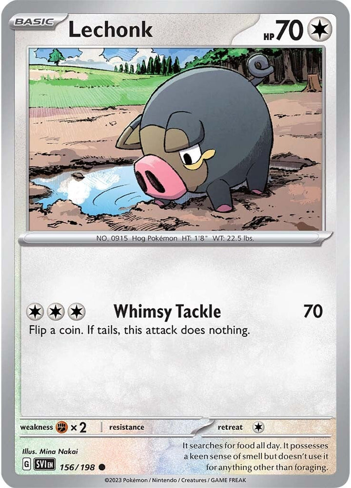 Lechonk (156/198) [Scarlet & Violet: Base Set] Pokémon