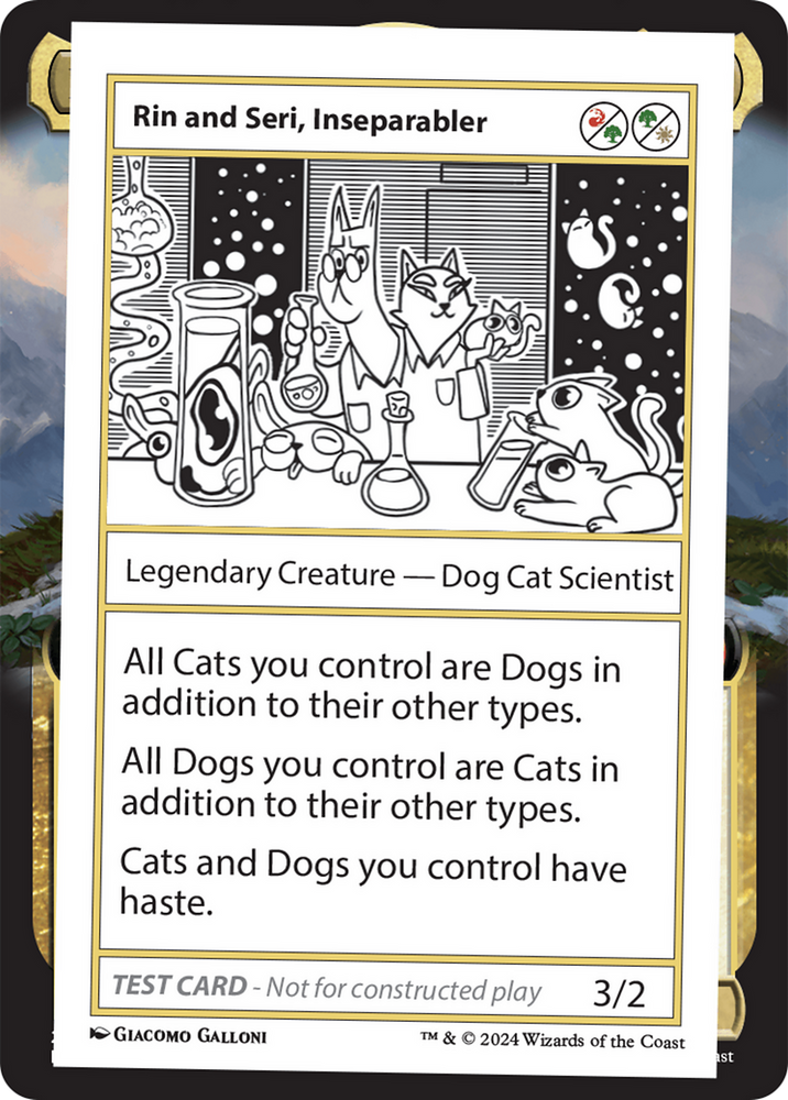 Rin and Seri, Inseparabler [Mystery Booster 2 Playtest Cards] Magic: The Gathering