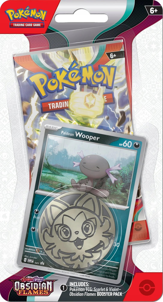 Scarlet & Violet: Obsidian Flames - Single Pack Blister (Paldean Wooper) Pokémon