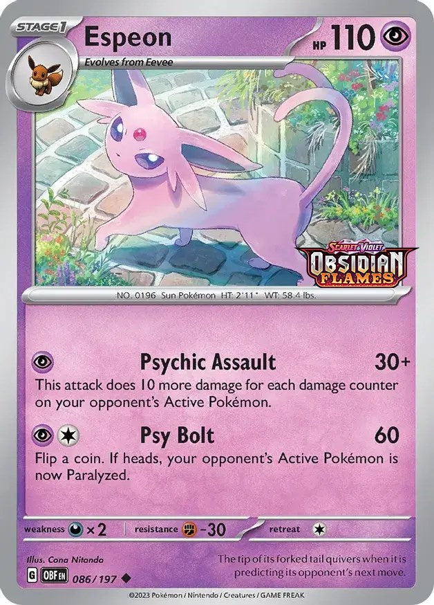 Espeon (086/197) (Best Buy Exclusive) [Scarlet & Violet: Black Star Promos] Pokémon