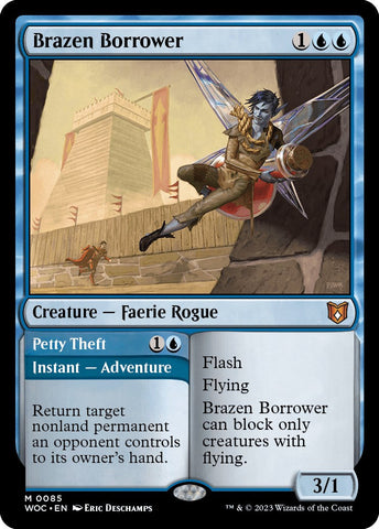 Brazen Borrower // Petty Theft [Wilds of Eldraine Commander] Magic: The Gathering