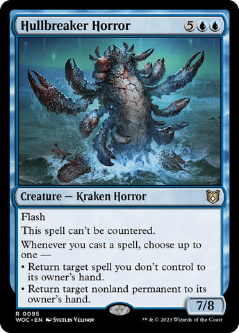 Hullbreaker Horror [Wilds of Eldraine Commander] Magic: The Gathering