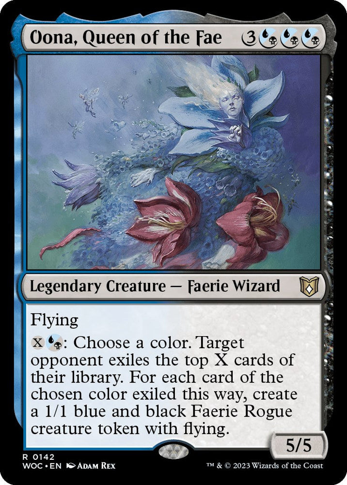 Oona, Queen of the Fae [Wilds of Eldraine Commander] Magic: The Gathering