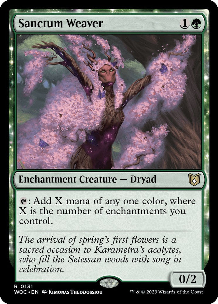 Sanctum Weaver [Wilds of Eldraine Commander] Magic: The Gathering