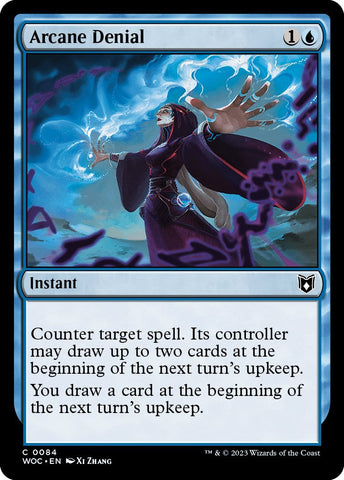Arcane Denial [Wilds of Eldraine Commander] Magic: The Gathering
