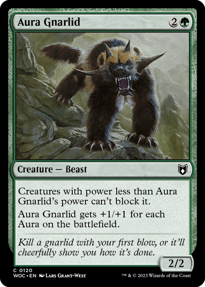 Aura Gnarlid [Wilds of Eldraine Commander] Magic: The Gathering