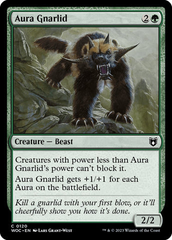Aura Gnarlid [Wilds of Eldraine Commander] Magic: The Gathering