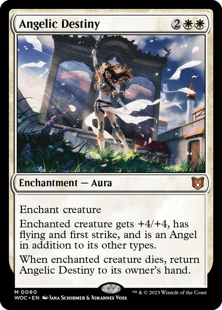 Angelic Destiny [Wilds of Eldraine Commander] Magic: The Gathering