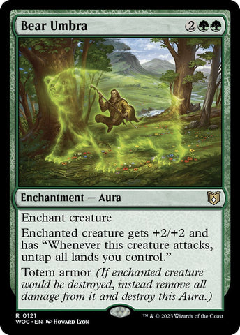 Bear Umbra [Wilds of Eldraine Commander] Magic: The Gathering