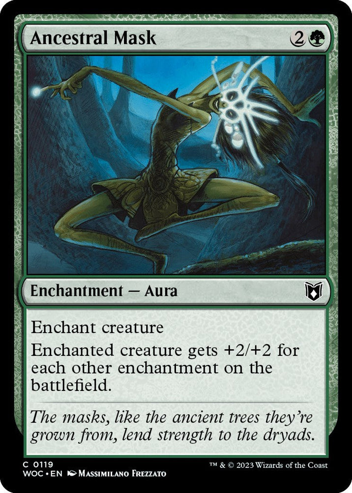 Ancestral Mask [Wilds of Eldraine Commander] Magic: The Gathering