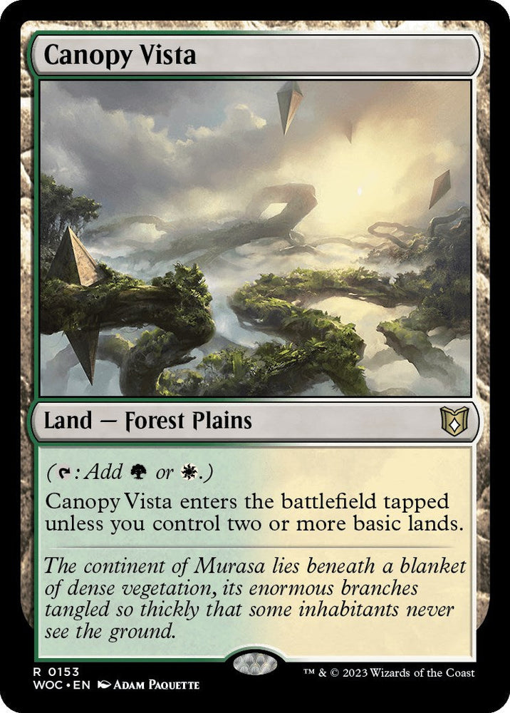 Canopy Vista [Wilds of Eldraine Commander] Magic: The Gathering