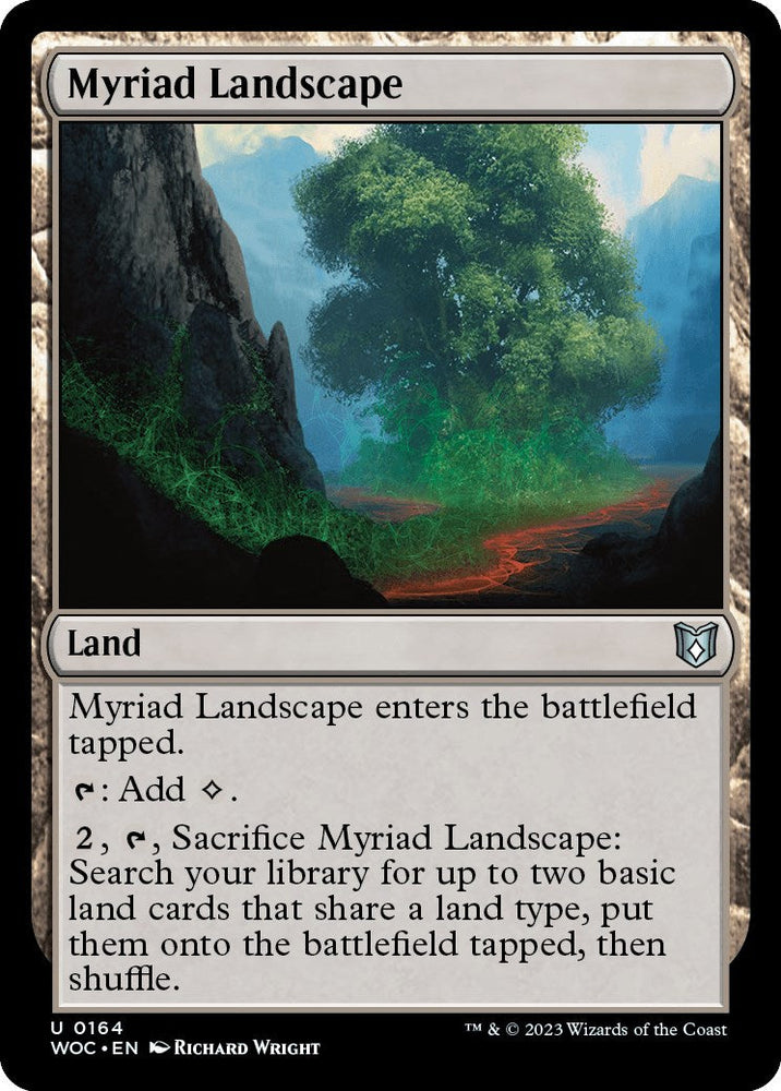 Myriad Landscape [Wilds of Eldraine Commander] Magic: The Gathering