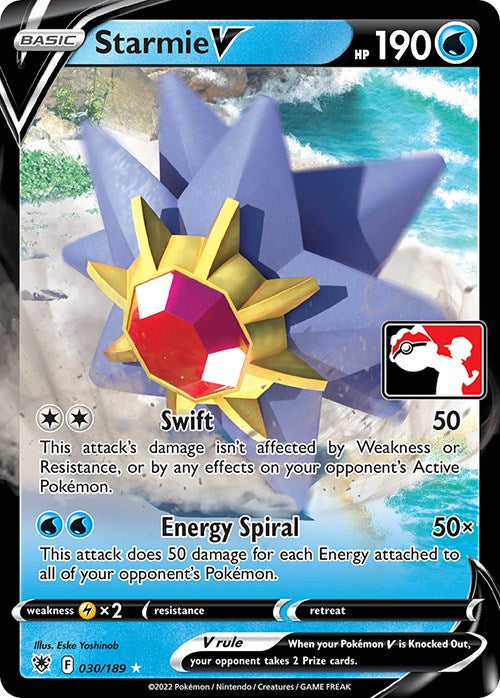 Starmie V (030/189) [Prize Pack Series Three] Pokémon