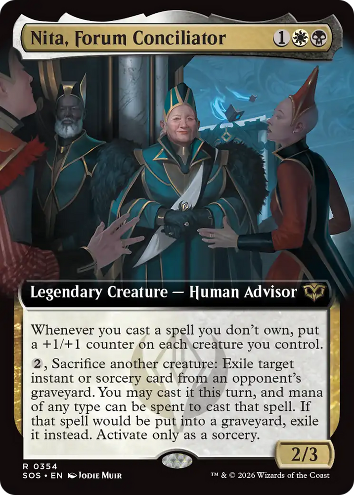 Nita, Forum Conciliator (Extended Art) [Secrets of Strixhaven] Magic: The Gathering