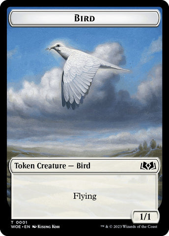 Bird Token [Wilds of Eldraine Tokens] Magic: The Gathering