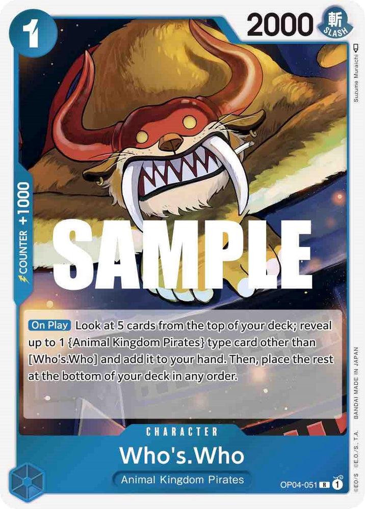 Who's.Who [Kingdoms of Intrigue] Bandai
