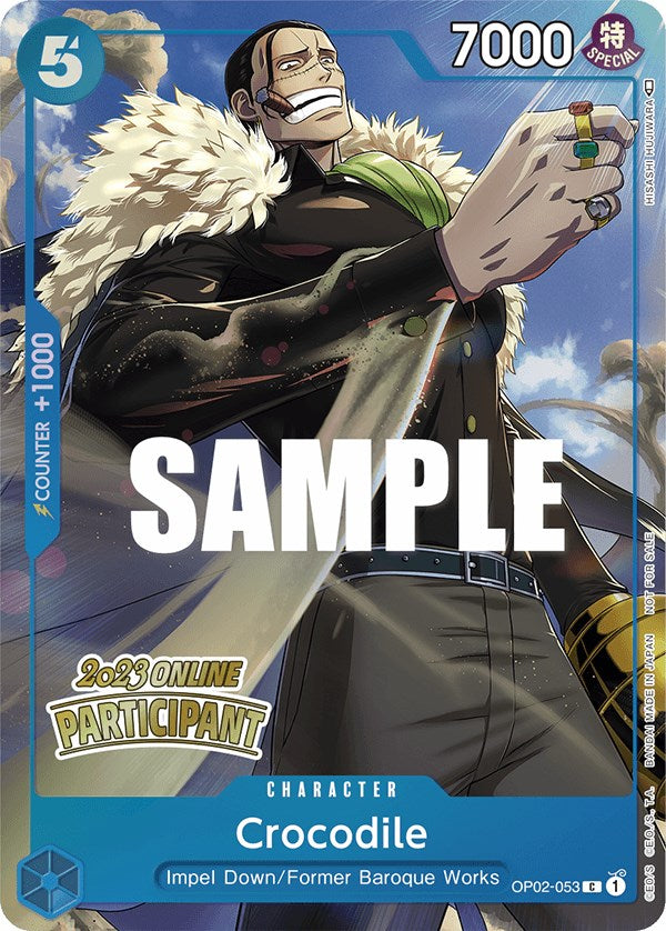 Crocodile (Online Regional 2023) [Participant] [One Piece Promotion Cards] Bandai