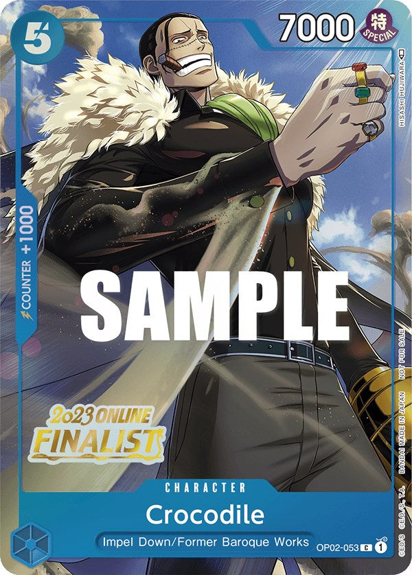 Crocodile (Online Regional 2023) [Finalist] [One Piece Promotion Cards] Bandai