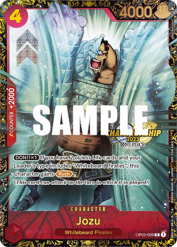 Jozu (Championship 2023) [One Piece Promotion Cards] Bandai