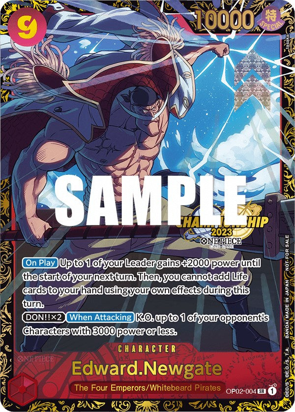 Edward.Newgate (Championship 2023) [One Piece Promotion Cards] Bandai