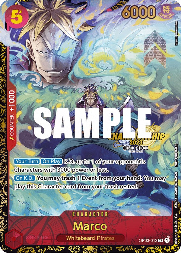 Marco (Championship 2023) [One Piece Promotion Cards] Bandai